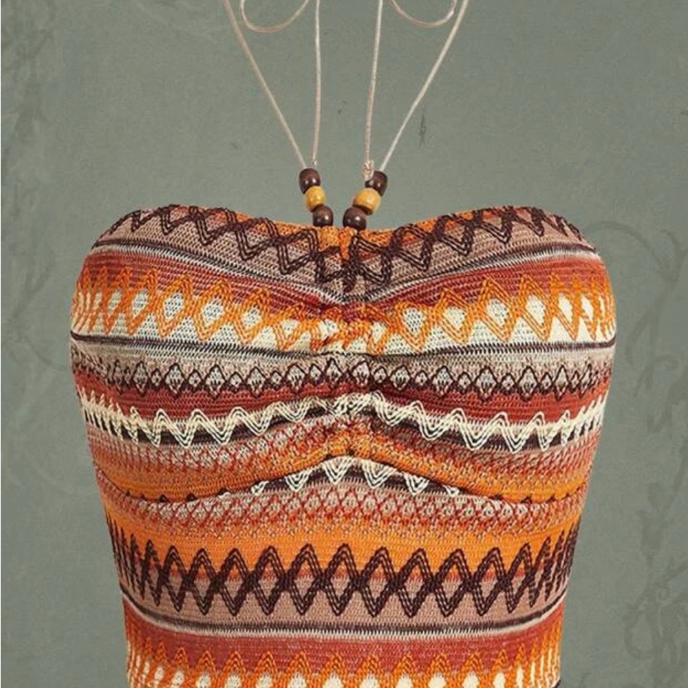 New boho Missoni inspired halter